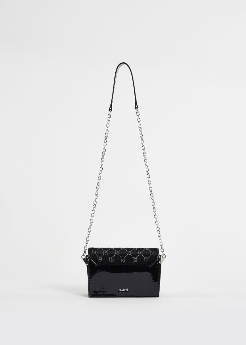 Sac porté croisé en velours noir