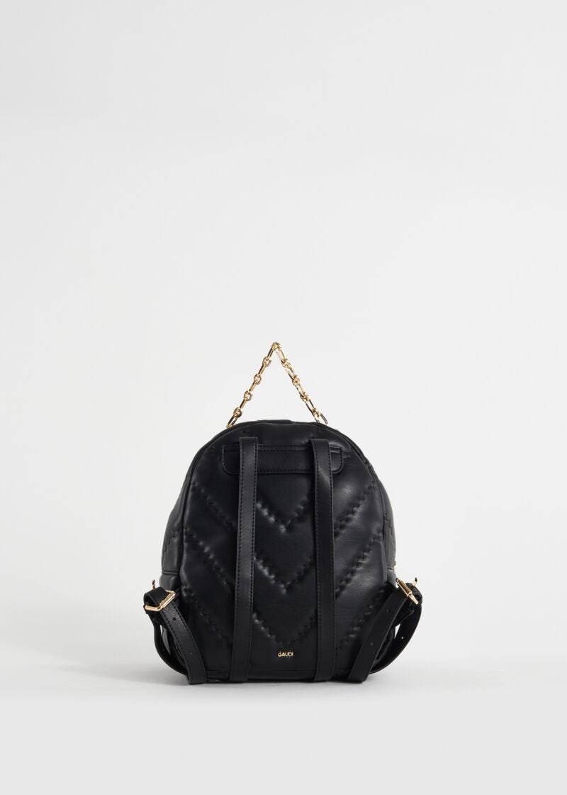 Sac à dos noir matelassé