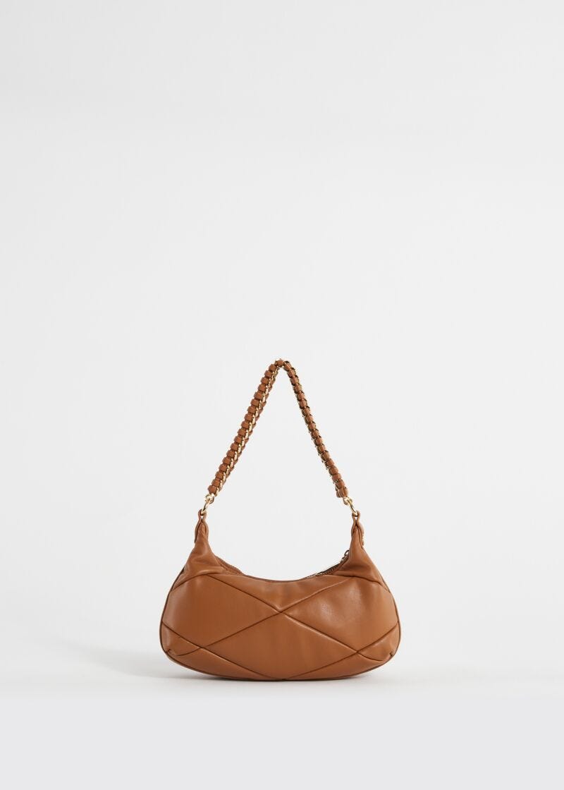 Mini borsa hobo in similpelle