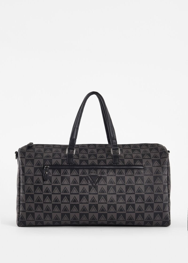 Printed duffel bag