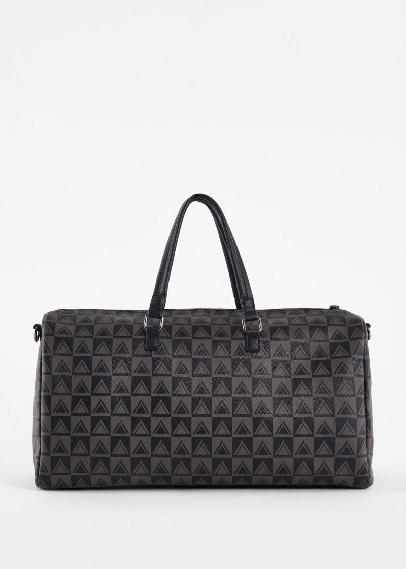 Printed duffel bag