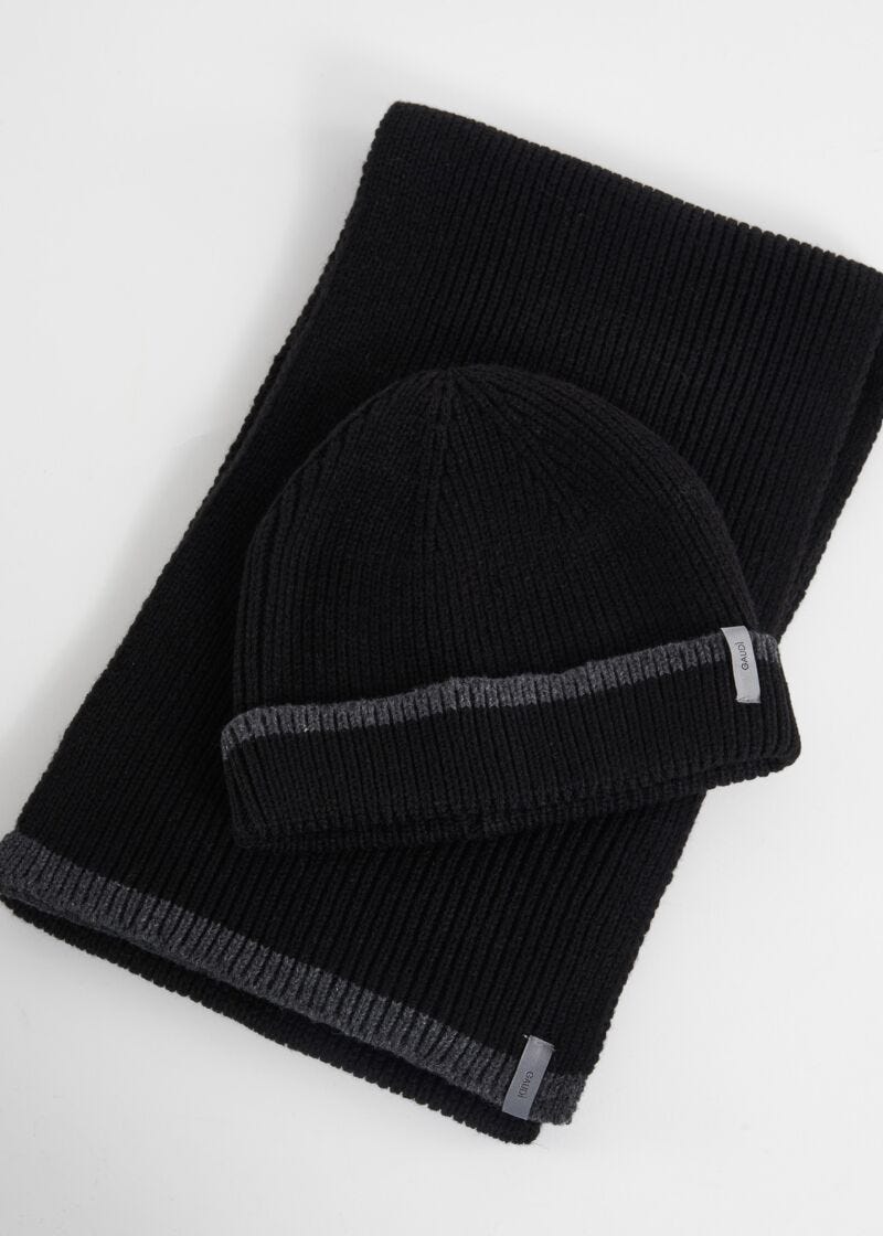 Matching hat and scarf