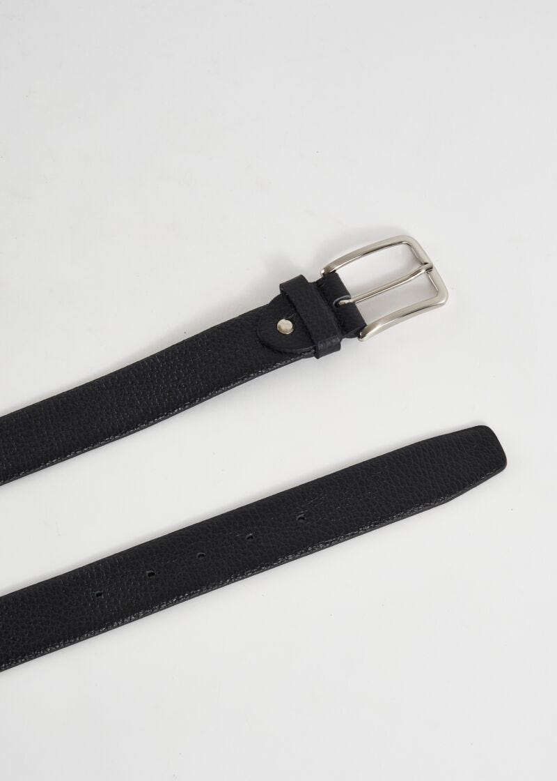 Cintura in pelle nera