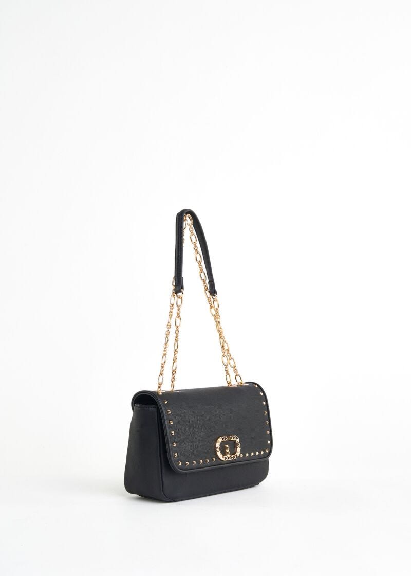 Studded shoulder bag