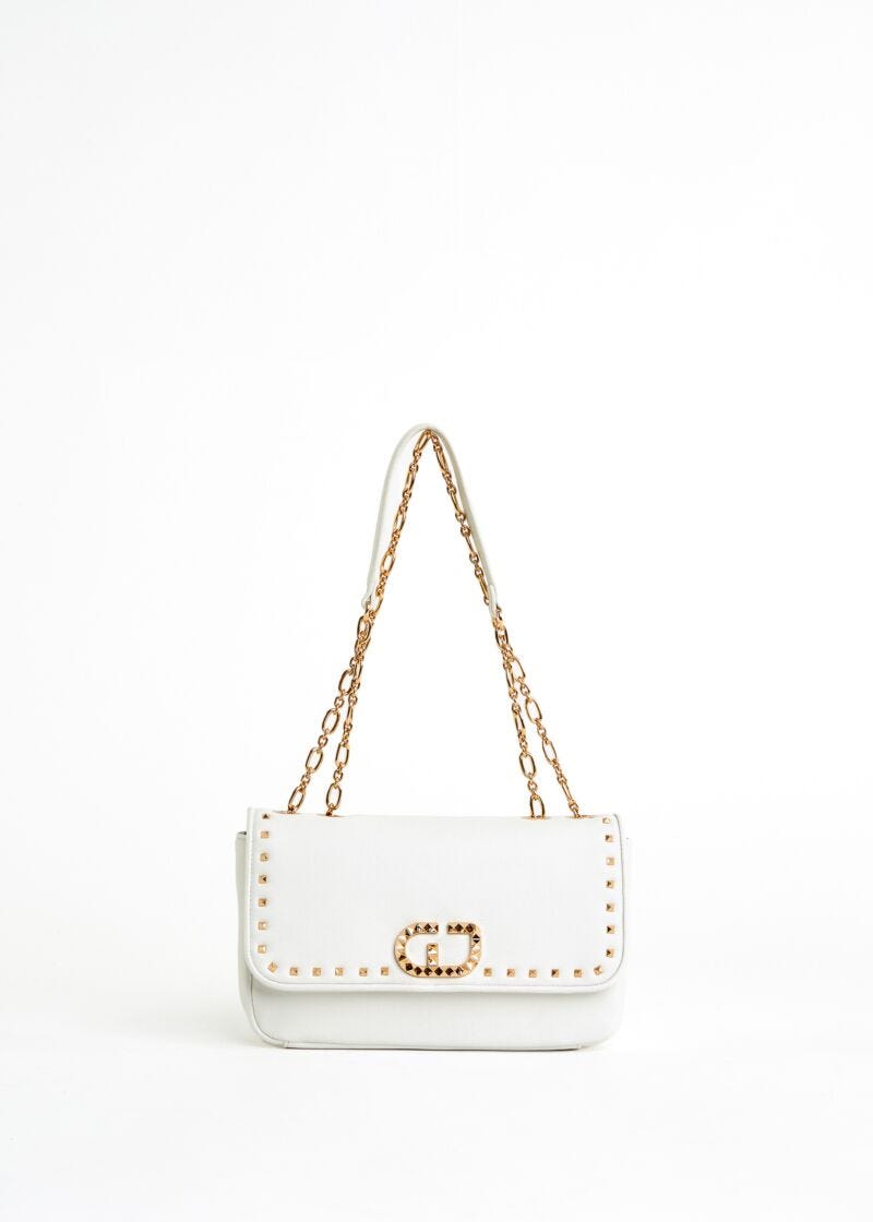 Studded shoulder bag