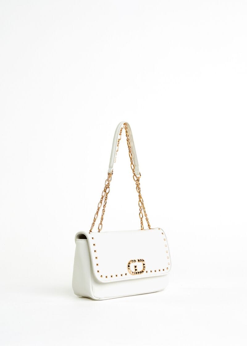 Studded shoulder bag