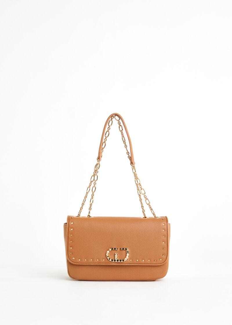 Studded shoulder bag