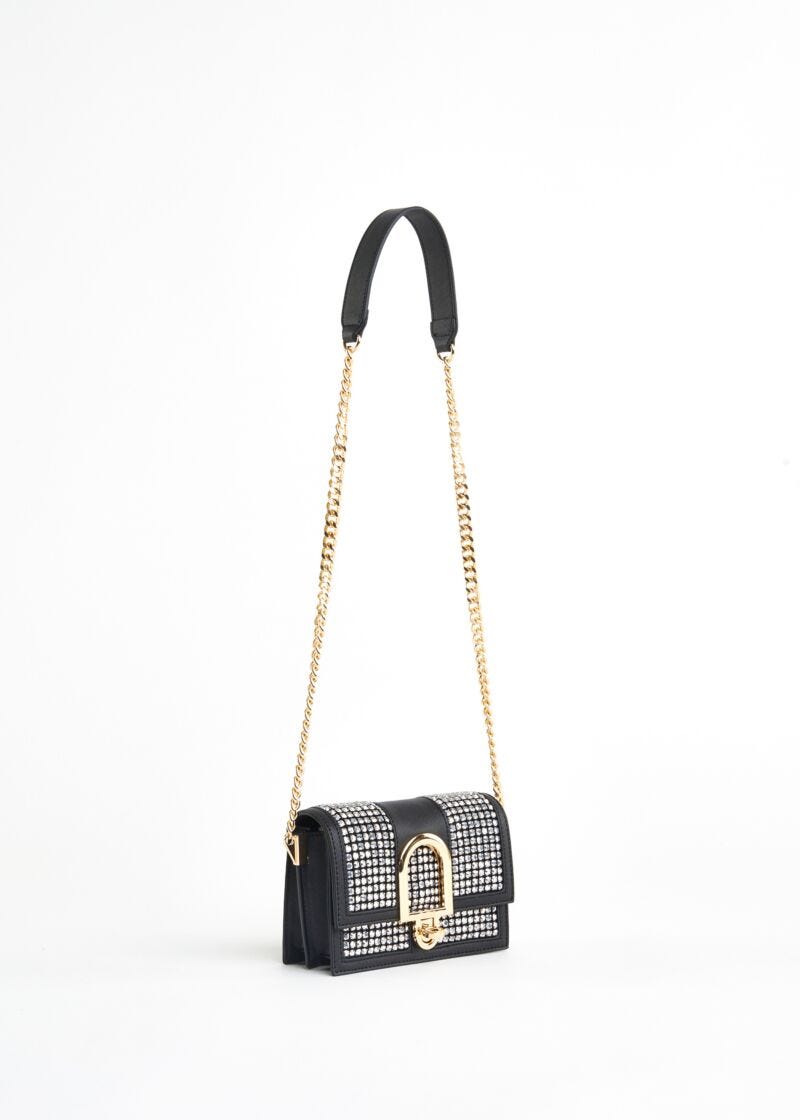 Mini sac porté croisé avec strass