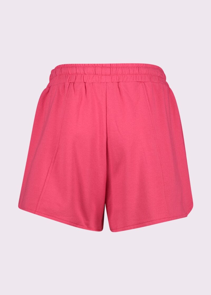 Shorts rosso da donna con coulisse