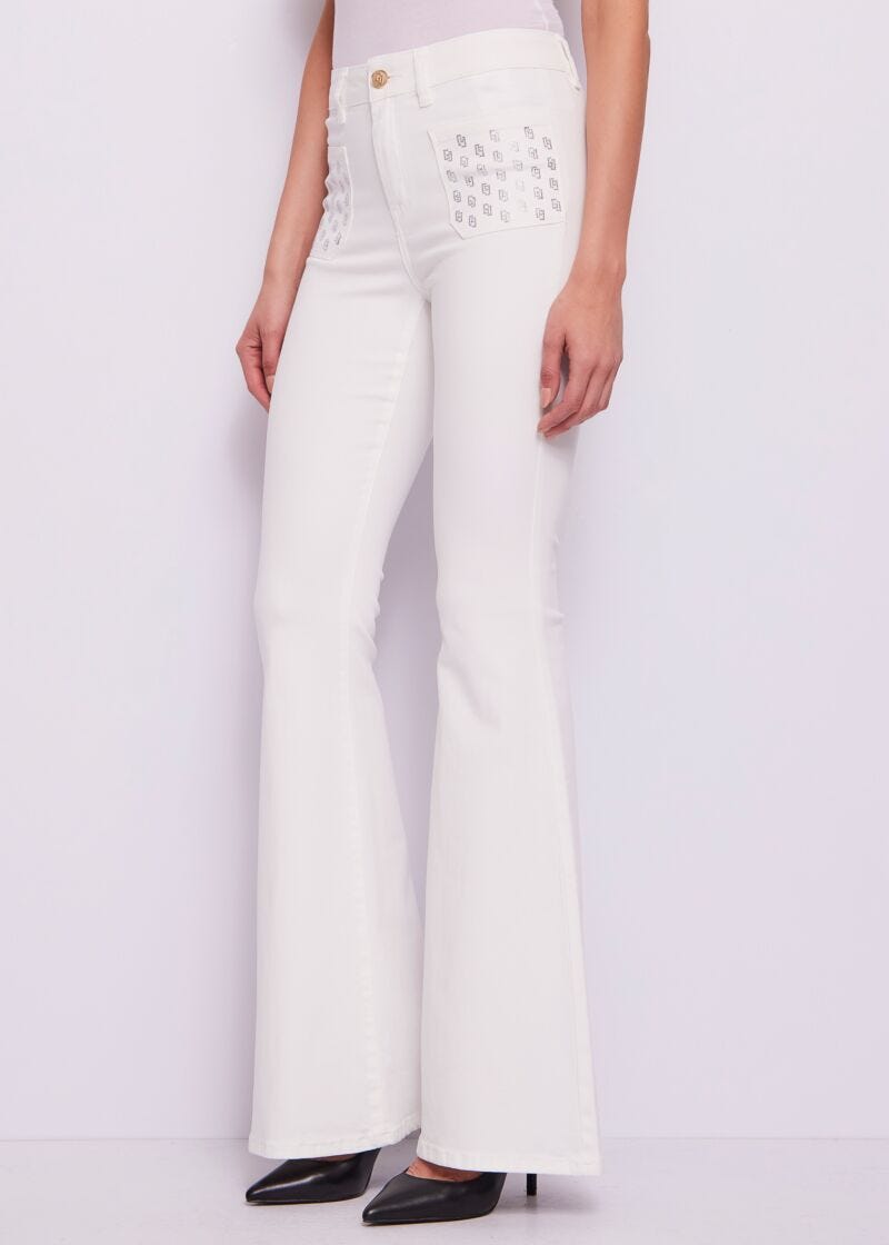 Pantaloni da donna flare con tasche