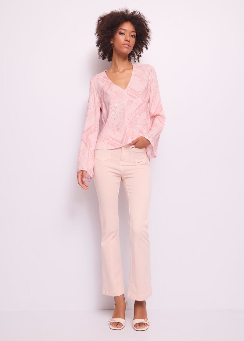 Pantaloni da donna flare con tasche