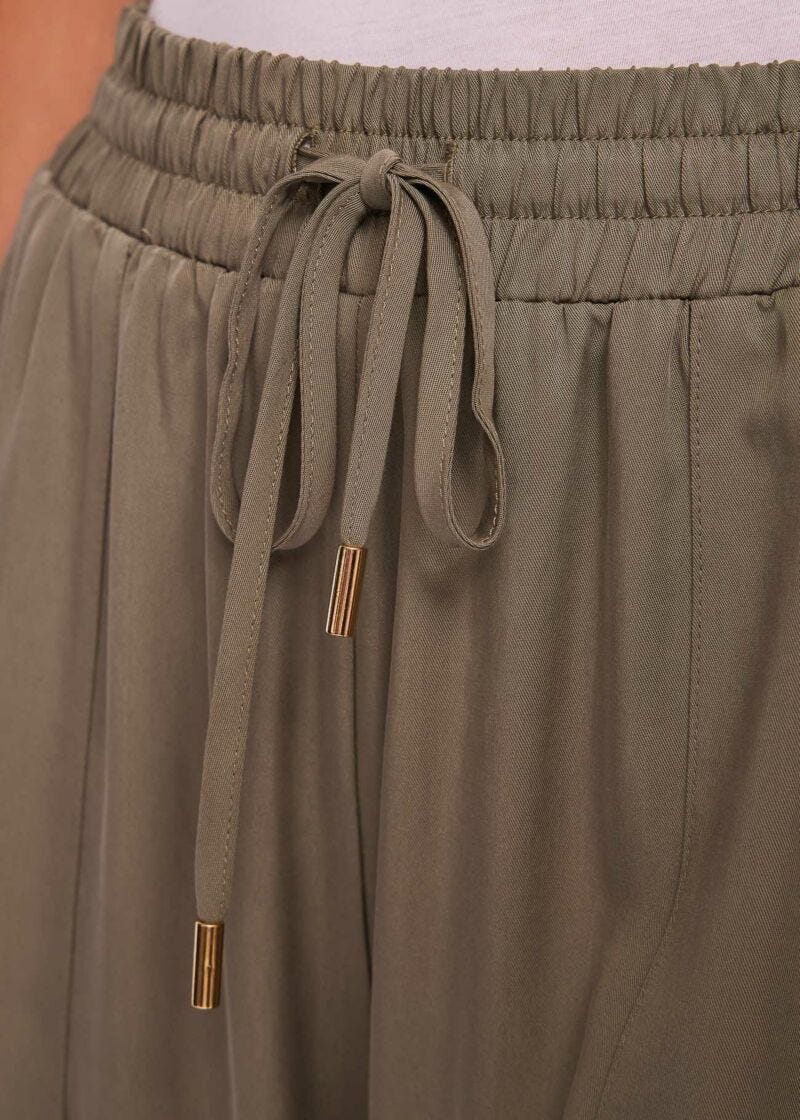 Pantaloni da donna jogging cargo con coulisse