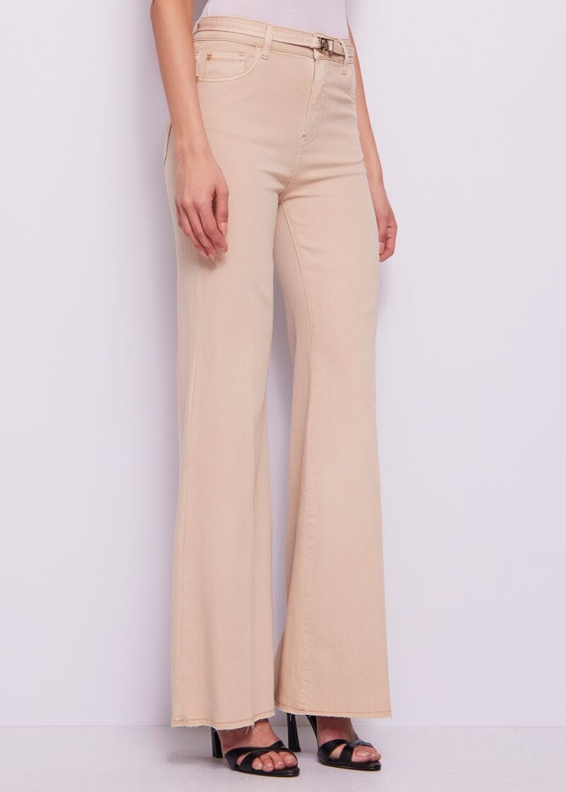 Bootcut flared cotton jeans
