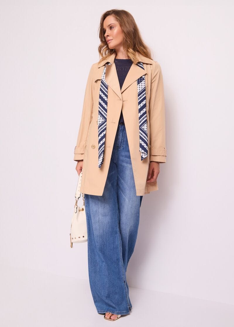 Jeans da donna wide leg in cotone