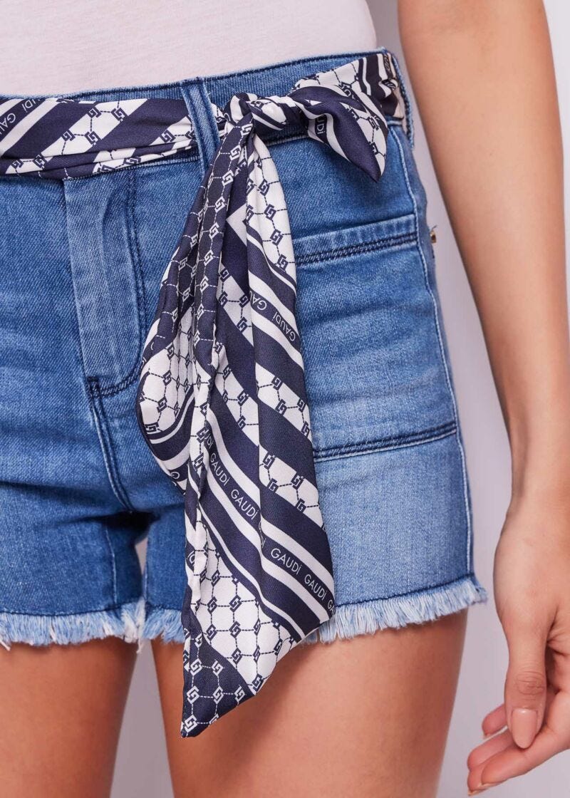 Shorts donna effetto used