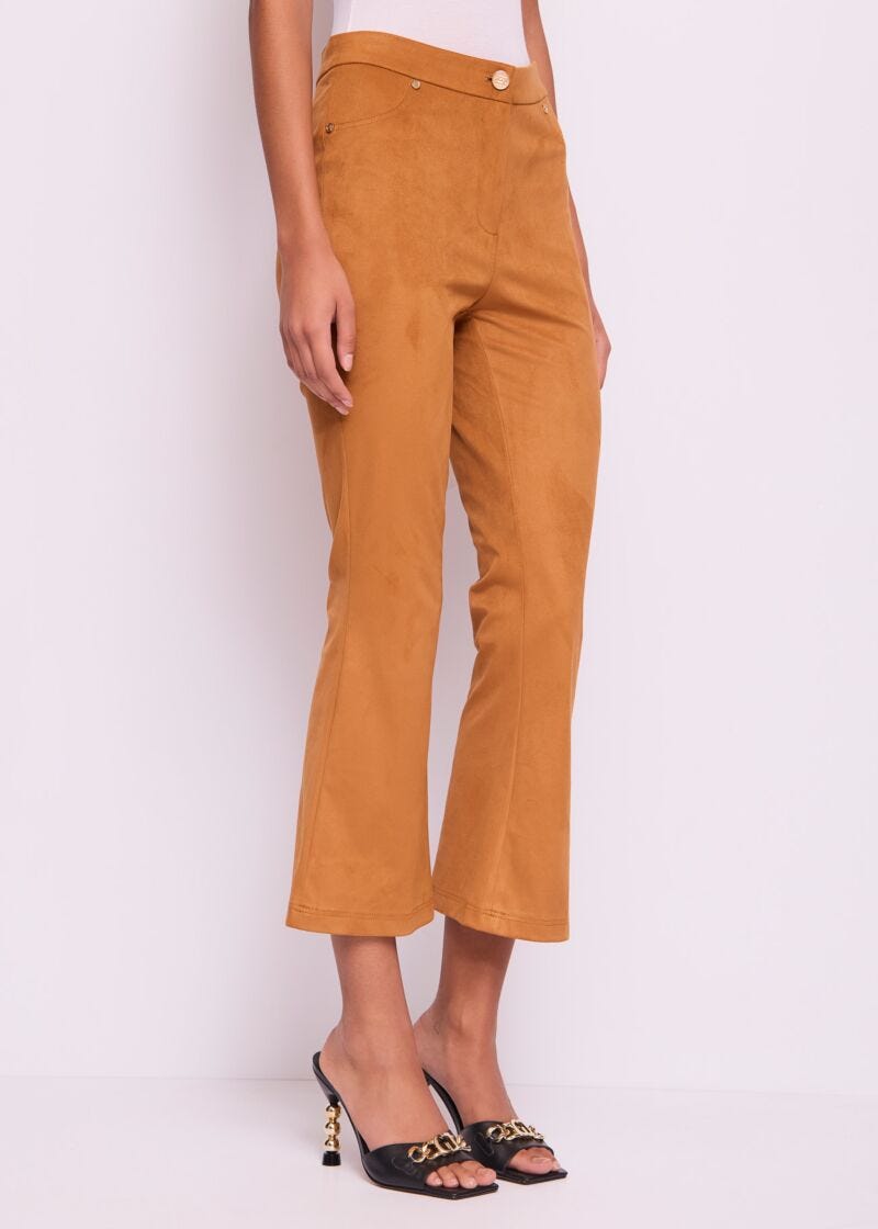 Pantaloni donna in dainetto
