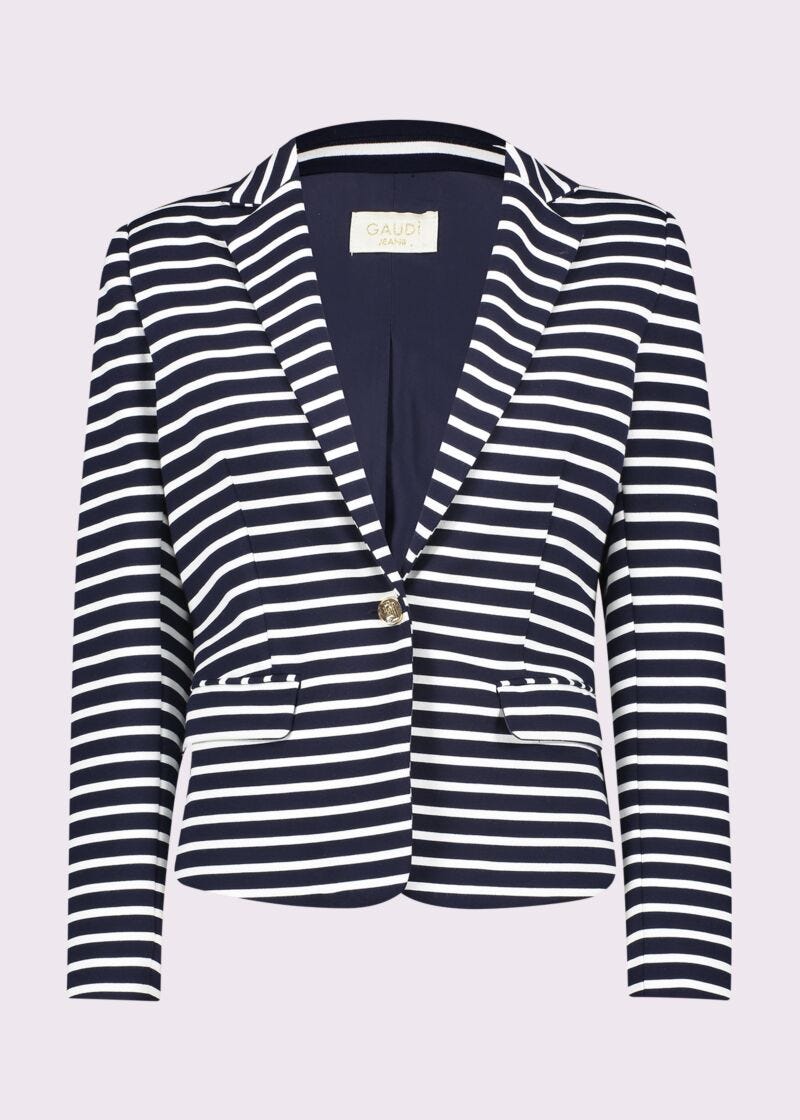 Blazer rayé pour femme