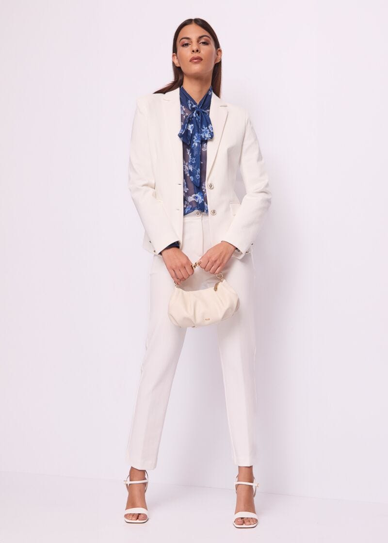 Women's white blazer