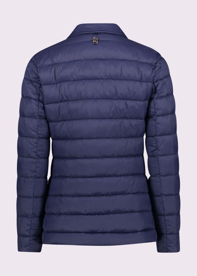 Blazer bleu en nylon rembourré pour femme