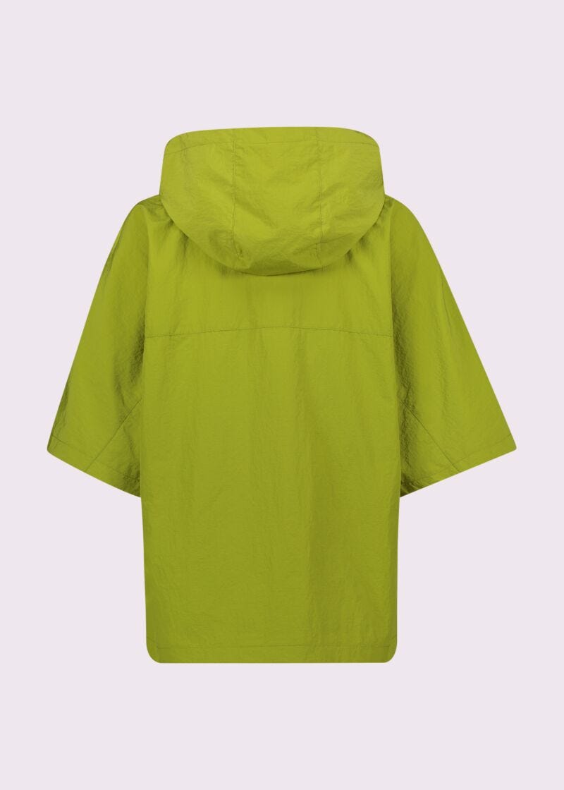 Giacca donna verde con zip