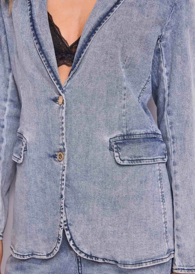 Blazer donna con bottoni logati