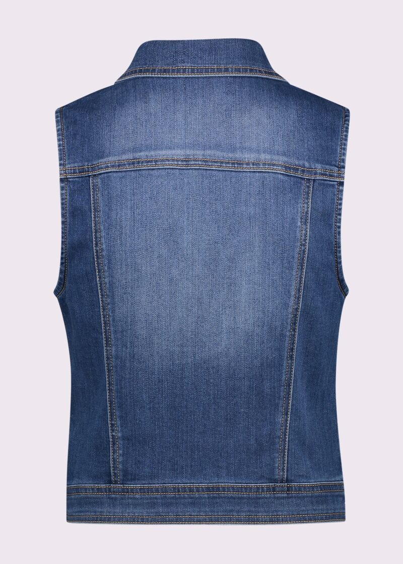 Gilet donna con bottoni logati
