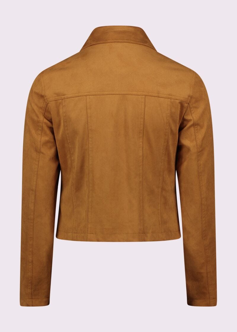 Giacca donna marrone con zip