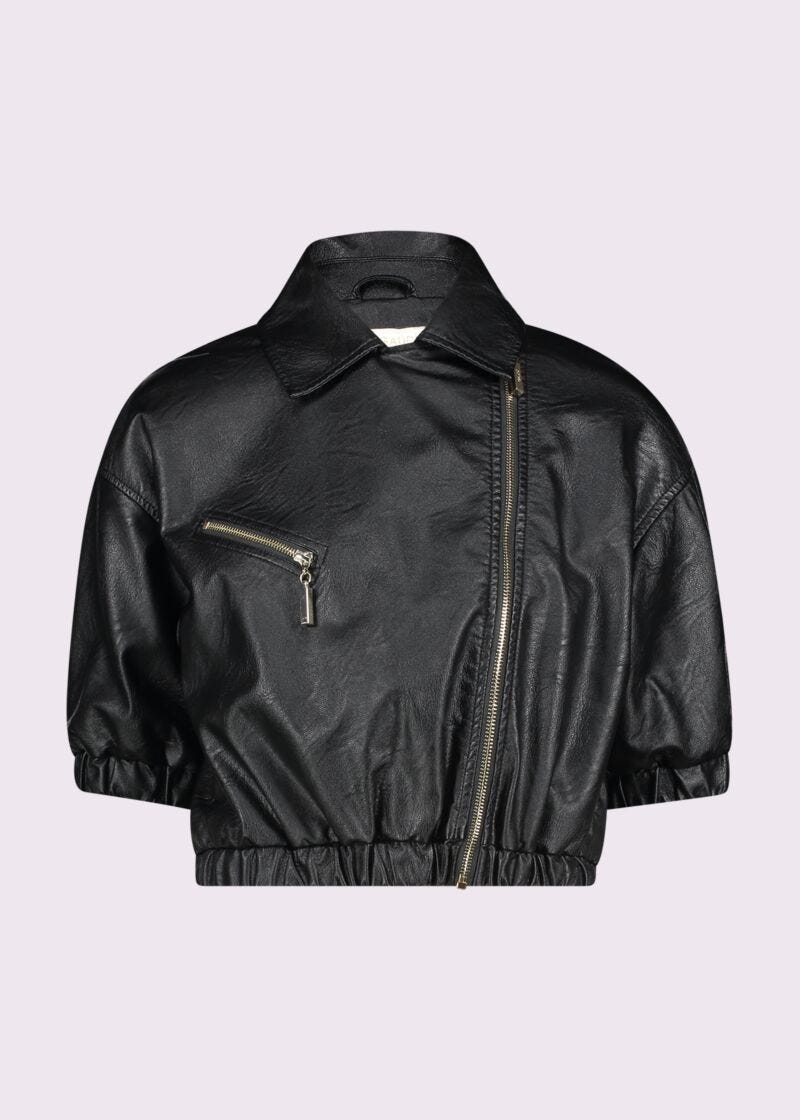 Giacca biker donna con zip