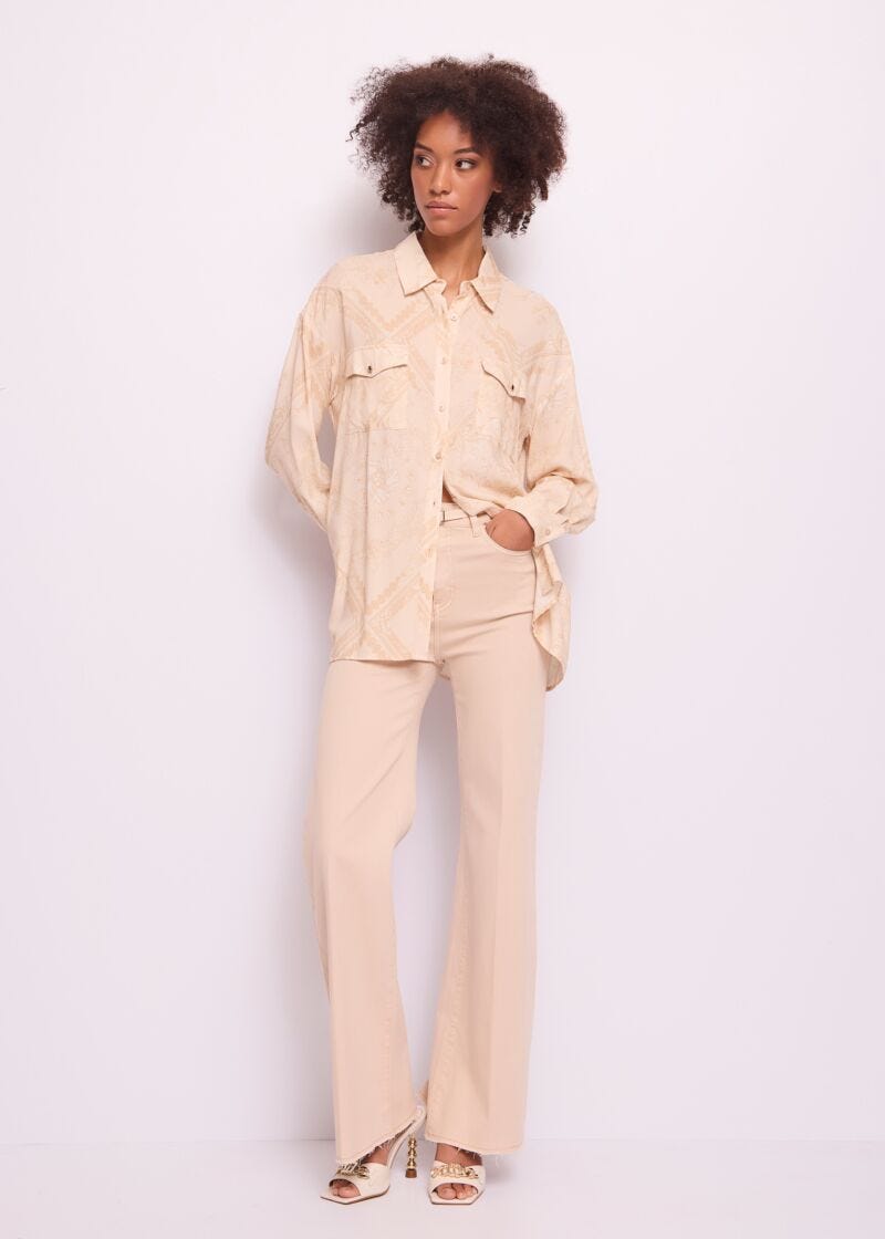 Camicia donna con taschini