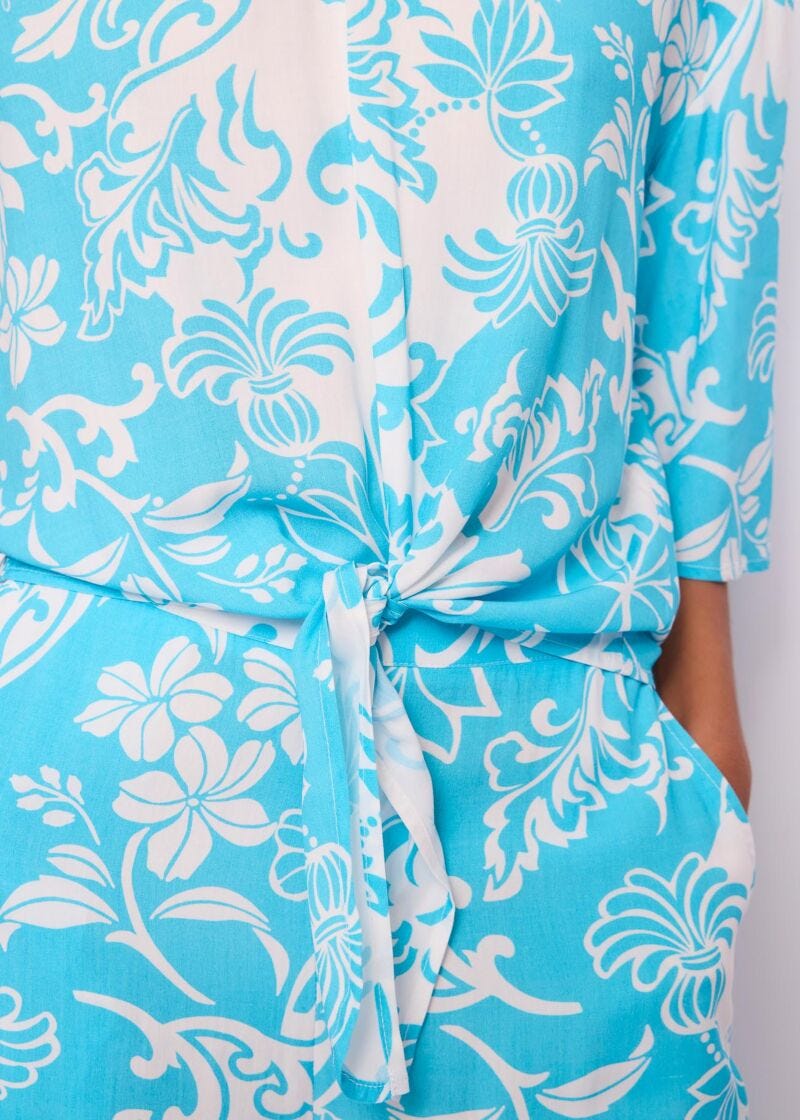 Blouse en mousseline imprimée pour femme