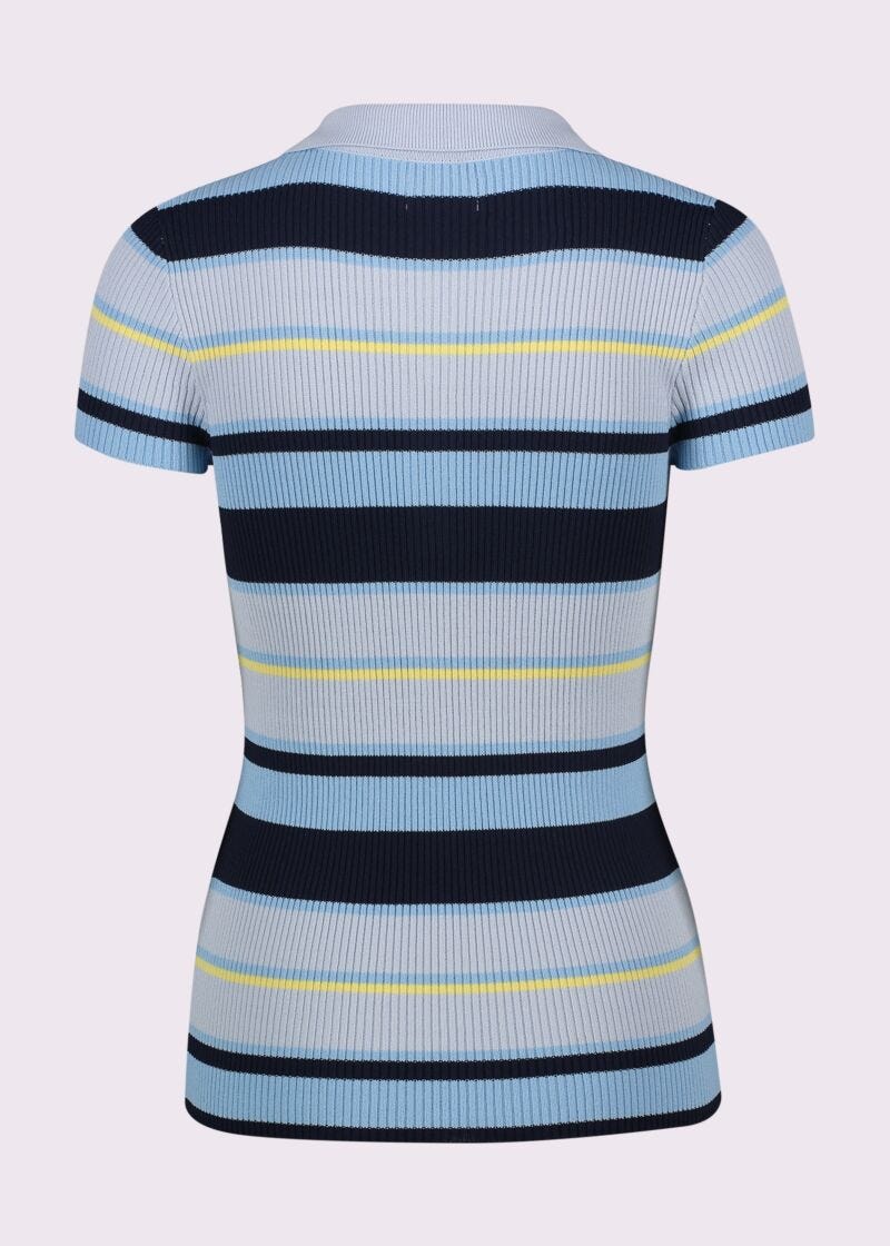 Polo donna con bottoni logati