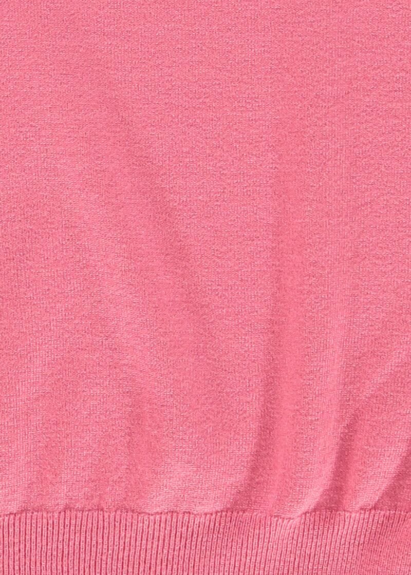 Maglia donna rosa con maniche corte