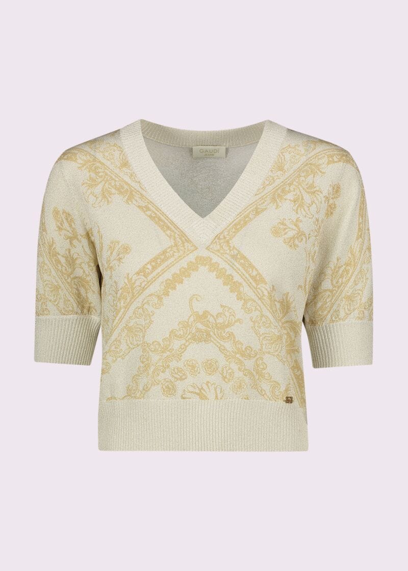 Maglia donna con scollo a V