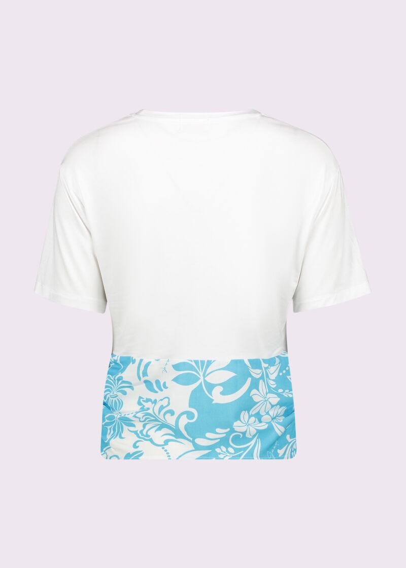 Camiseta con estampado y logotipo para mujer