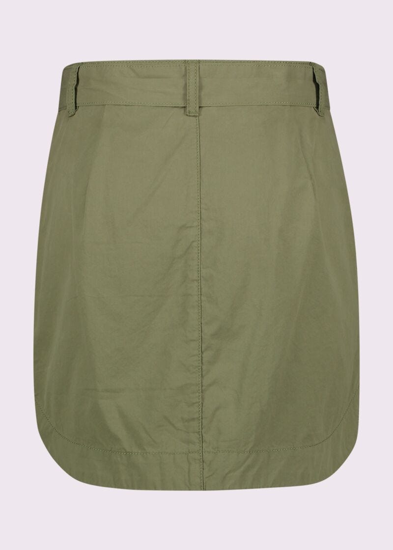 Mini-jupe en coton avec ceinture