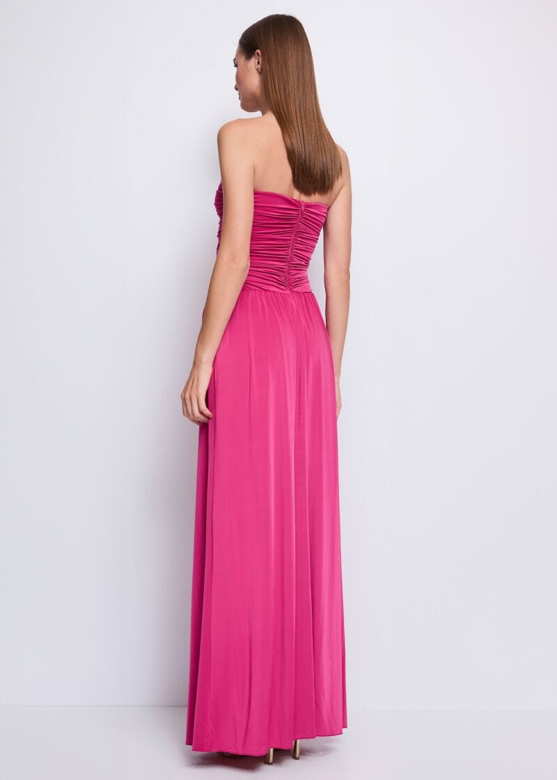 Robe rose en jersey pour femme