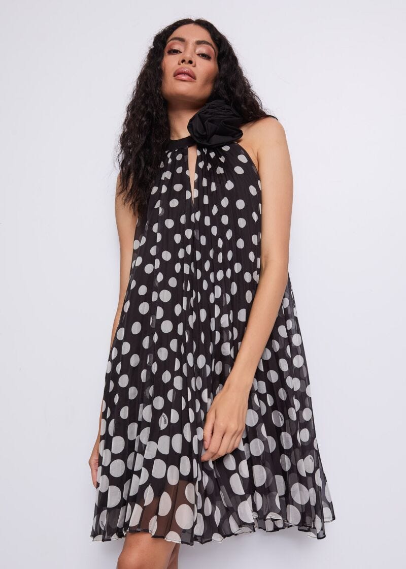 Robe en chiffon imprimé pour femme