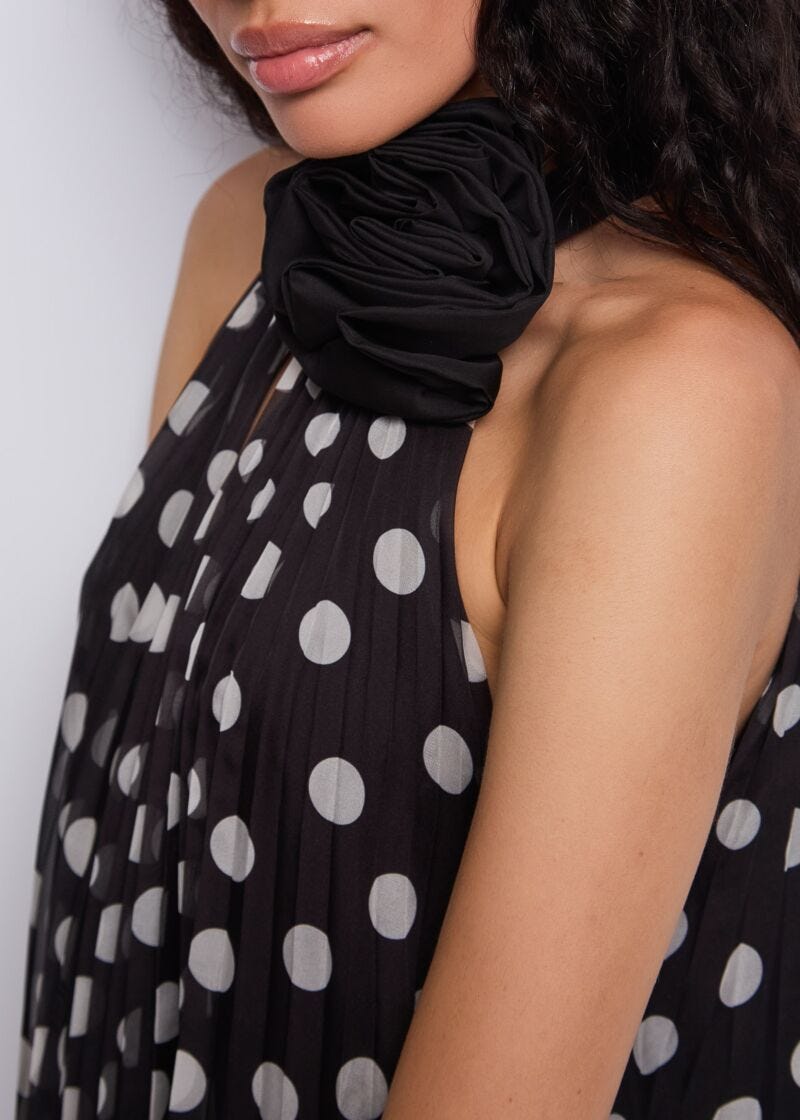 Robe en chiffon imprimé pour femme