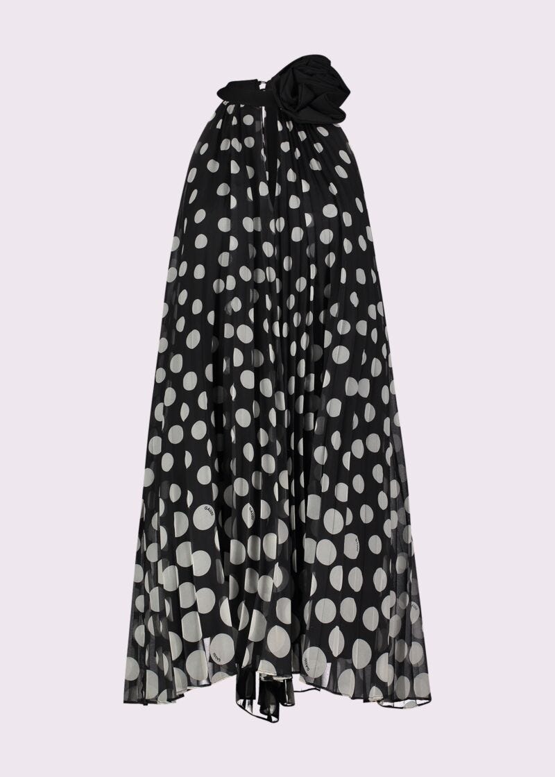 Robe en chiffon imprimé pour femme