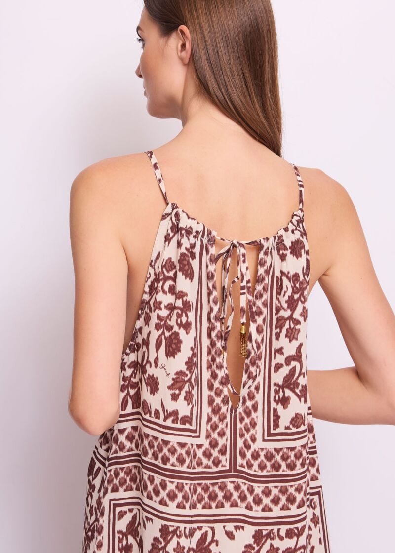 Women's printed crepe dress