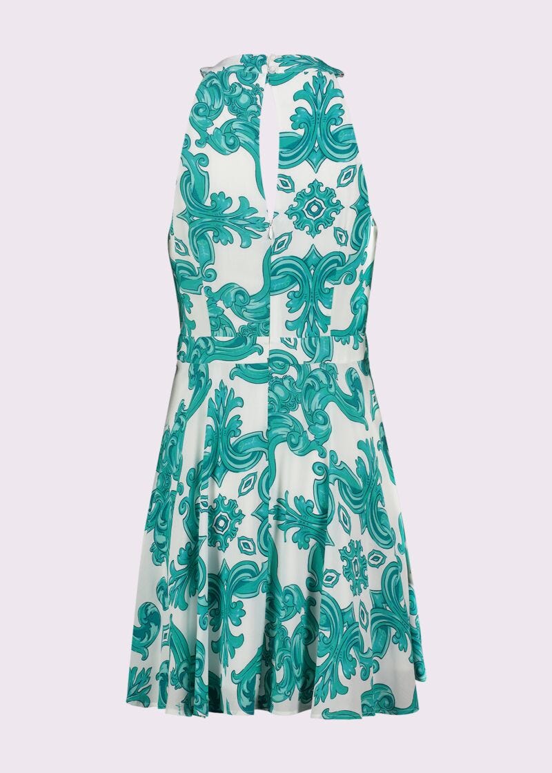 Robe en crêpe imprimé pour femme