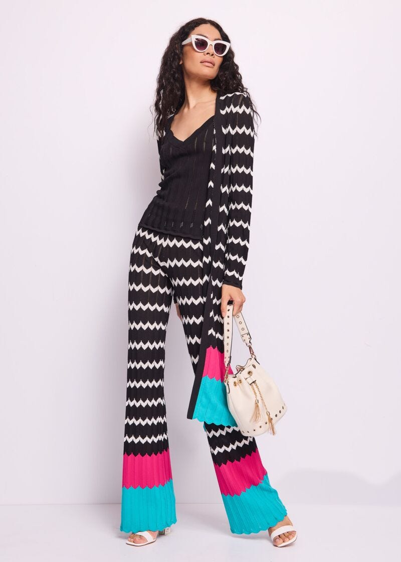 Pantalon en maille pour femme