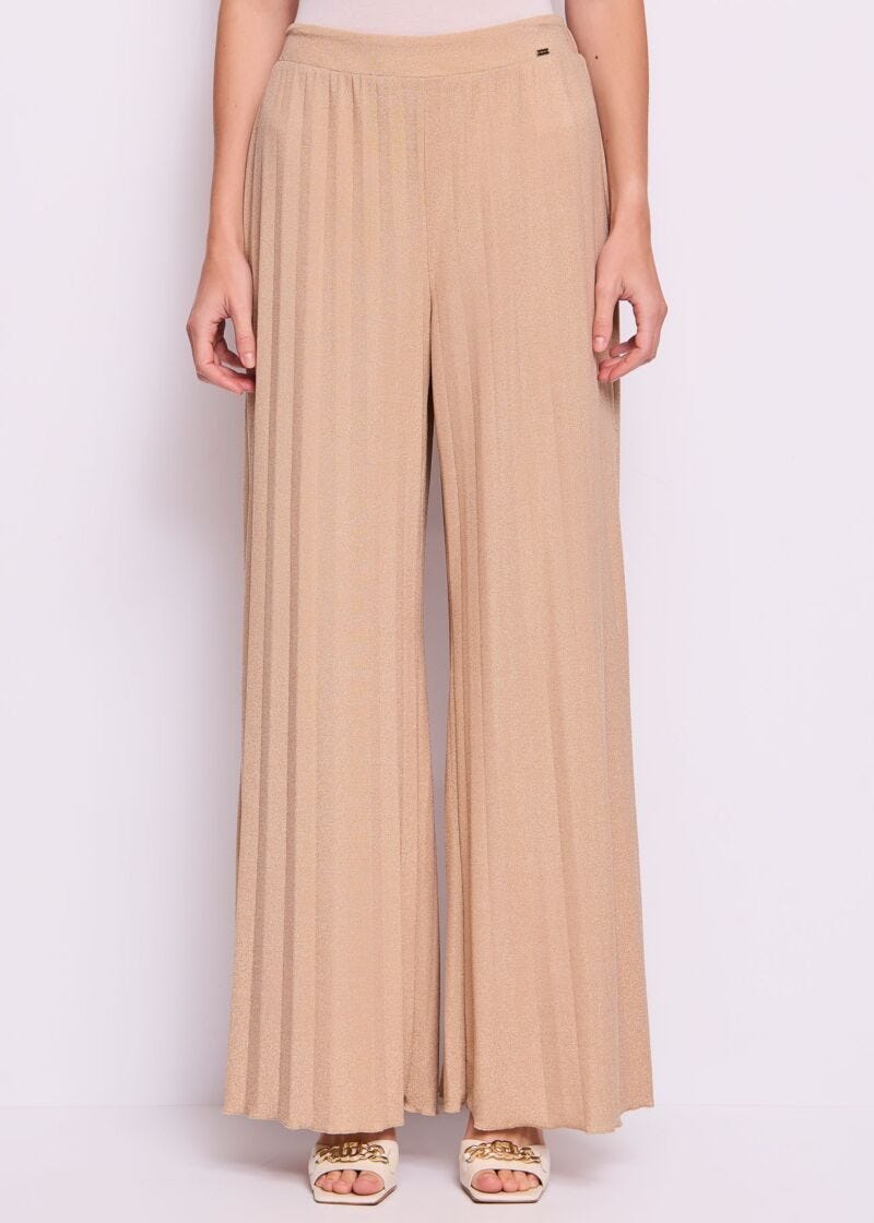 Women’s lurex jersey trousers