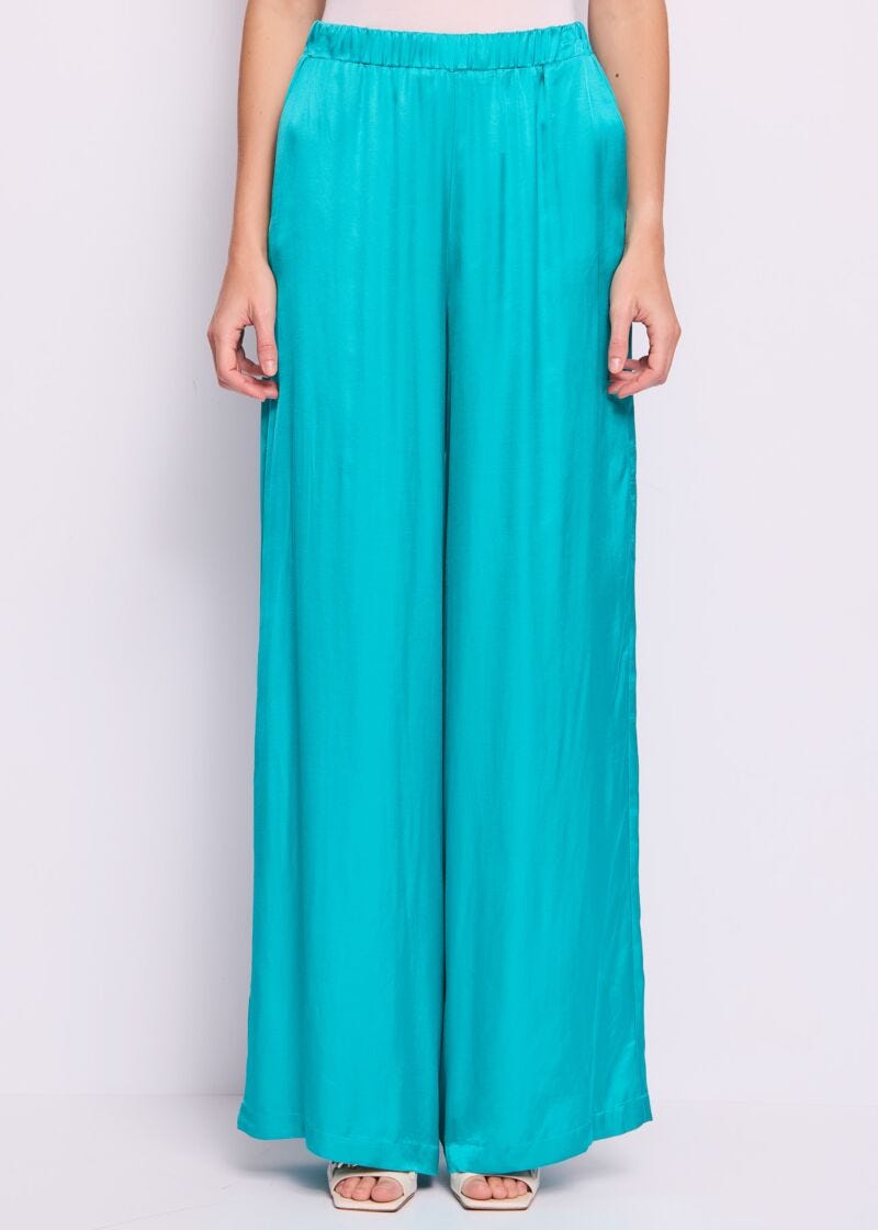 Pantaloni da donna verdi con tasche