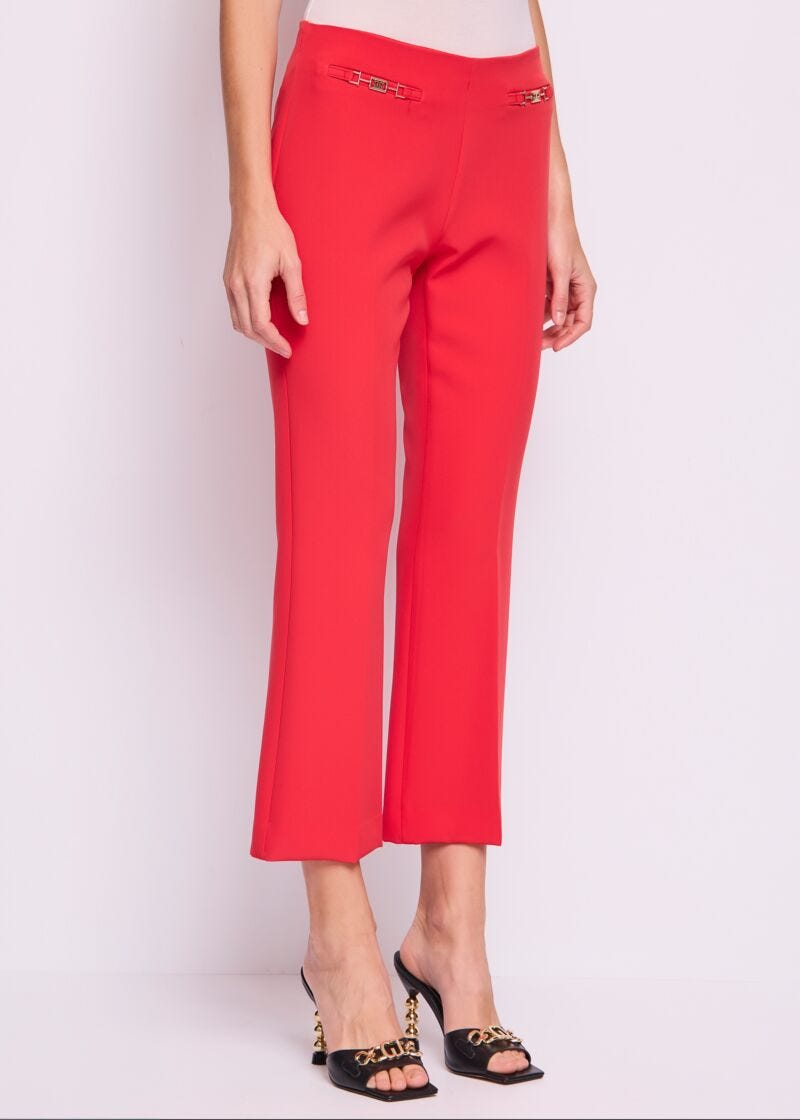 Women's red trousers