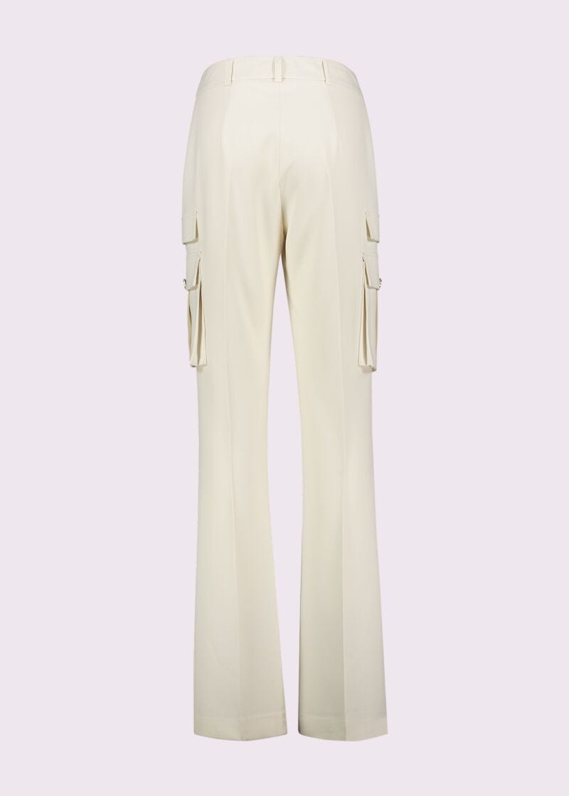 Women's white cargo trousers