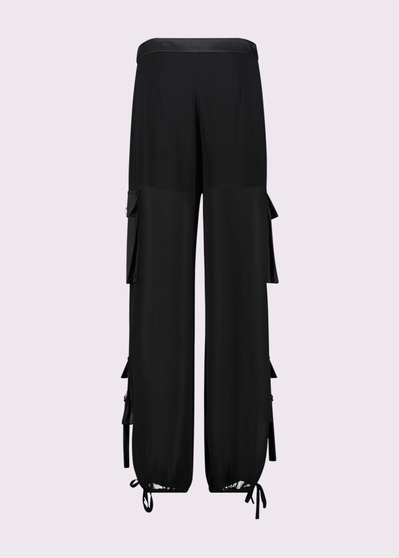 Pantaloni da donna neri cargo