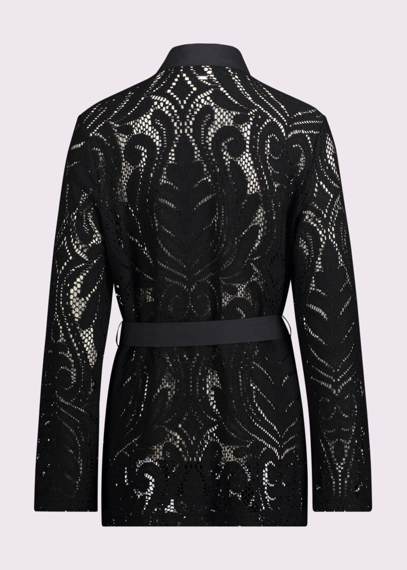 Women's black lace jacket