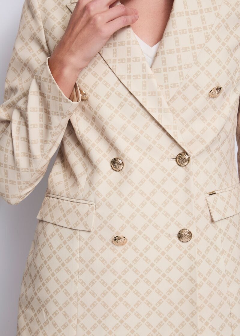 Blazer da donna con revers a lancia