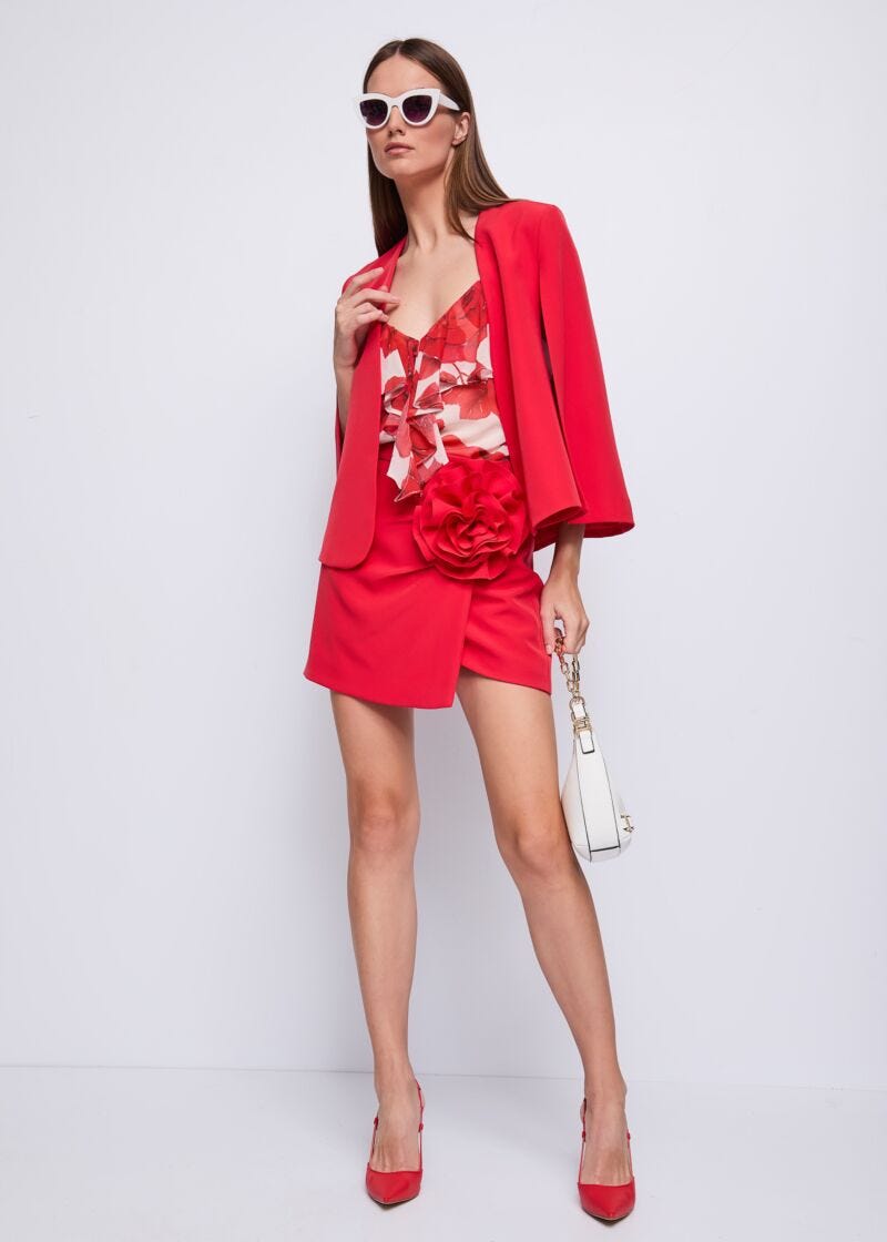 Women's red jacket